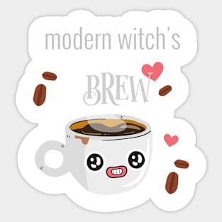 Modern Witch's Brew (Coffee Version) Sticker